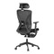 Kancelářská židle Autronic Židle kancelářská, černá MESH, plastový kříž, opěrka nohou, posuvný sedák, 2D područky (KA-S257 BK) (8)