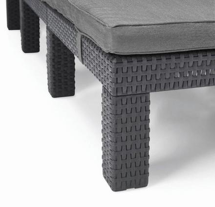 Zahradní lehátko Keter Daytona Deluxe grafitové (1)