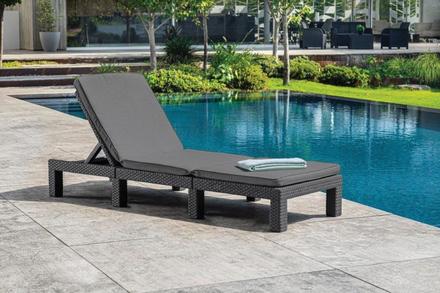 Zahradní lehátko Keter Daytona Deluxe grafitové (5)