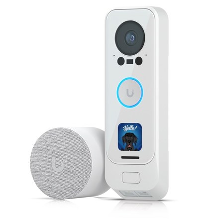 Domovní bezdrátový zvonek Ubiquiti UniFi Protect UVC-G4 Doorbell Pro PoE Kit-White, Duální kamera (bílá), 5Mpx s Infra + 8Ppx + PoE zvonek