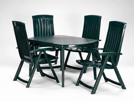 Zahradní stůl Keter Elise plastový tmavě zelený (1)
