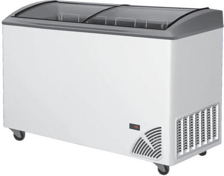 Pultová mraznička prosklené oblé víko Byfal ARO 406/2 Grey Edge