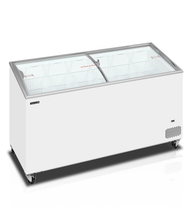 Pultová mraznička prosklené oblé víko Tefcold IC 501 SCEB