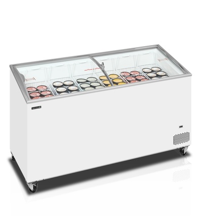 Pultová mraznička prosklené oblé víko Tefcold IC 501 SCEB (3)