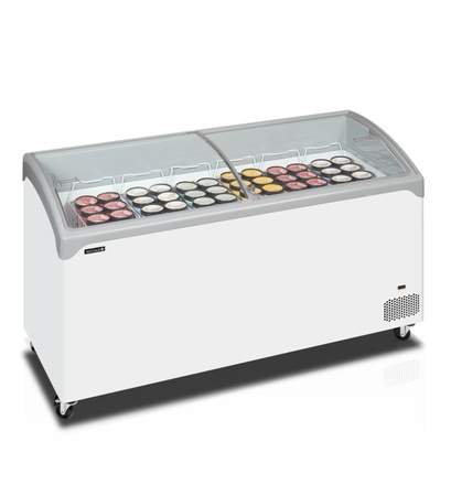 Pultová mraznička prosklené oblé víko Tefcold NIC 501 SCEB (3)