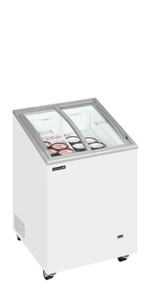 Pultová mraznička prosklené oblé víko Tefcold IC101SCEB LED (1)