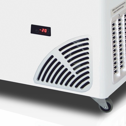 Pultová mraznička prosklené rovné víko Byfal ARO 401/2 Red Edge (1)