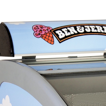 Pultová mraznička prosklené rovné víko Tefcold NIC 401 SC (2)