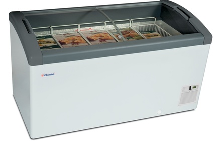 Pultová mraznička posuvné oblé víko Elcold Focus 131 GREY oblé víko