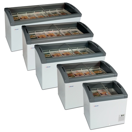 Pultová mraznička posuvné oblé víko Elcold Focus 171 GREY (3)