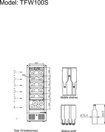 Vinotéka Tefcold TFW100-S (3)