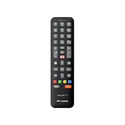 Dálkový ovladač Meliconi EASY TV, Univerzální dálkový ovladač pro 1 TV - černý