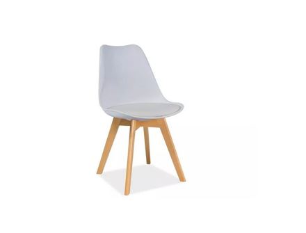 Moderní jídelní židle Signal KRIS dub, bílá