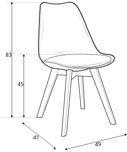 Moderní jídelní židle Signal KRIS dub, bílá (1)