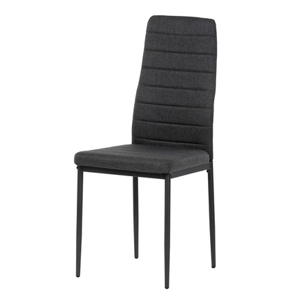 Moderní jídelní židle Autronic Židle jídelní, černá látka, kov šedá (DCL-374 BK2)