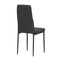 Moderní jídelní židle Autronic Židle jídelní, černá látka, kov šedá (DCL-374 BK2) (9)