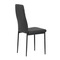 Moderní jídelní židle Autronic Židle jídelní, černá látka, kov šedá (DCL-374 BK2) (10)