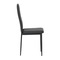 Moderní jídelní židle Autronic Židle jídelní, černá látka, kov šedá (DCL-374 BK2) (11)