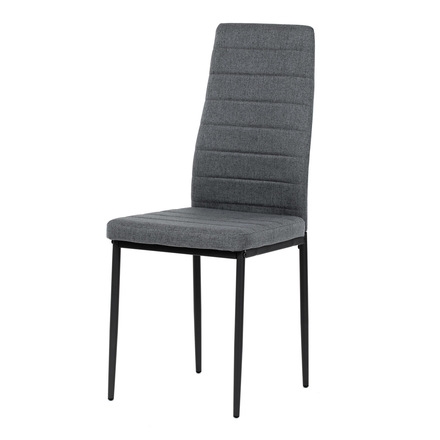 Moderní jídelní židle Autronic Židle jídelní, šedá látka, kov šedá (DCL-374 GREY2)