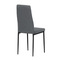 Moderní jídelní židle Autronic Židle jídelní, šedá látka, kov šedá (DCL-374 GREY2) (8)