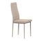 Moderní jídelní židle Autronic Židle jídelní, krémová látka, kov cappucino (DCL-375 CRM2) (3)