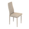 Moderní jídelní židle Autronic Židle jídelní, krémová látka, kov cappucino (DCL-375 CRM2) (10)