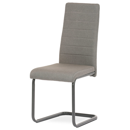 Moderní jídelní židle Autronic Židle jídelní, krémová látka, kov antracit (DCL-400 CRM2)
