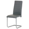 Moderní jídelní židle Autronic Židle jídelní, šedá koženka, kov šedá (DCL-402 GREY) (1)
