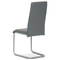Moderní jídelní židle Autronic Židle jídelní, šedá koženka, kov šedá (DCL-402 GREY) (2)