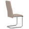 Moderní jídelní židle Autronic Židle jídelní, lanýžová koženka, kov šedá (DCL-402 LAN) (3)