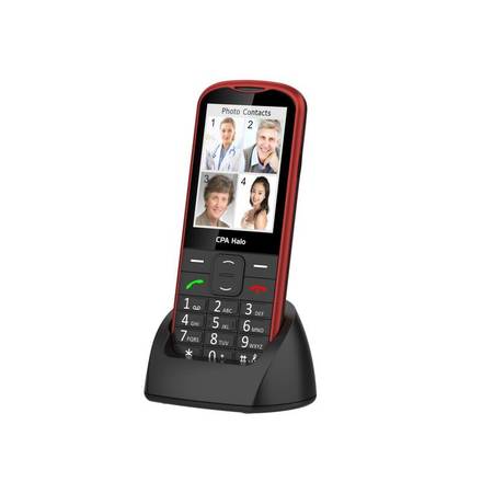 Mobilní telefon pro seniory CPA HALO 28 červený (1)