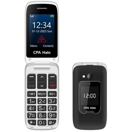 Mobilní telefon pro seniory CPA HALO 25 černý