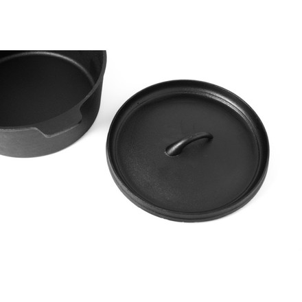 Litinový hrnec CS Solingen CS-993587 na grilování a vaření na otevřeném ohni pr. 24 cm PARILLA (2)