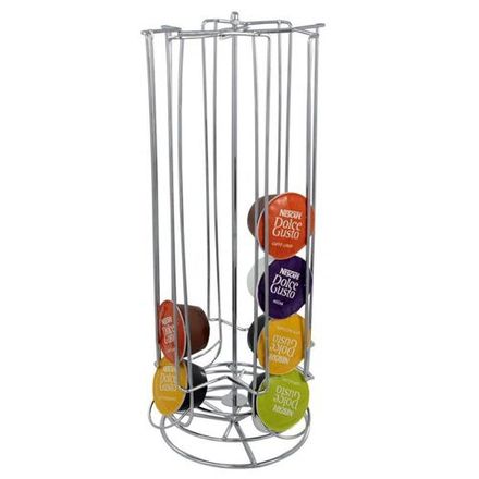 Držák na kávové kapsle Orion (122929) Držák na kávové kapsle na 28 ks stříbrný