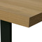 Moderní jídelní stůl Autronic Jídelní stůl, 160x8x760 cm, MDF deska, dýha dub, kovové nohy, černý lak (HT-514 OAK) (6)
