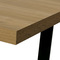 Moderní jídelní stůl Autronic Jídelní stůl, 160x8x760 cm, MDF deska, dýha dub, kovové nohy, černý lak (HT-514 OAK) (7)