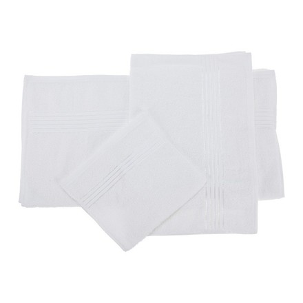 Ručníky Homestyling KO-HD1001240 Sada 3 ks ručníků bílá