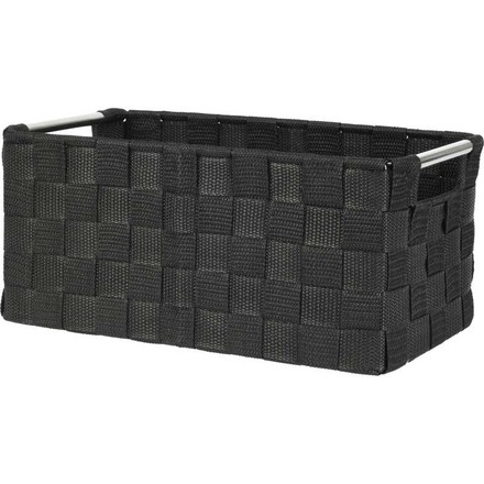 Sada úložných košíků Homestyling KO-MA1000630 s rukojeťmi 5 ks černá (2)