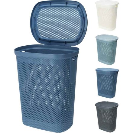 Koš na prádlo Excellent KO-027100390bezo s víkem 60 l béžová (2)