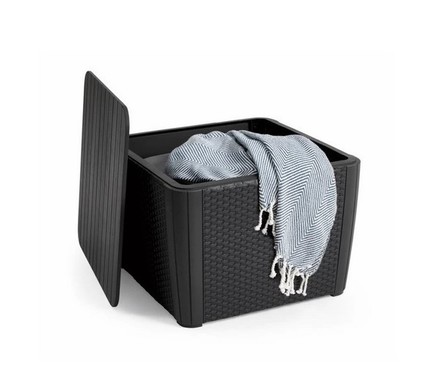 Zahradní stůl Keter Luzon Plus grafitový s úložným prostorem (2)