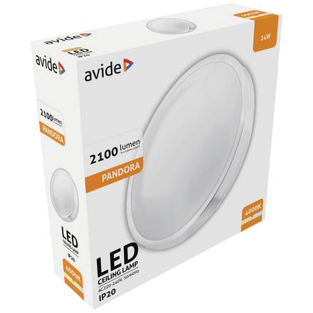 Stropní svítidlo Avide (9570052) LED PANDORA 33cm, 1600lm, l8W, 4000K (1)