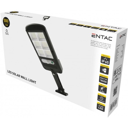 Solární svítidlo Entac (9570388) LED svítidlo 5W solar 500lm IP65