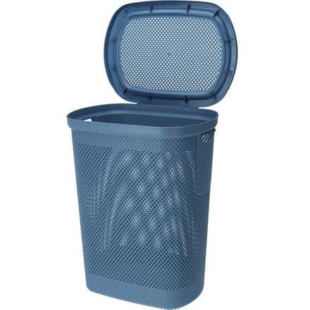 Koš na prádlo Excellent KO-027100390modr s víkem 60 l modrá (1)