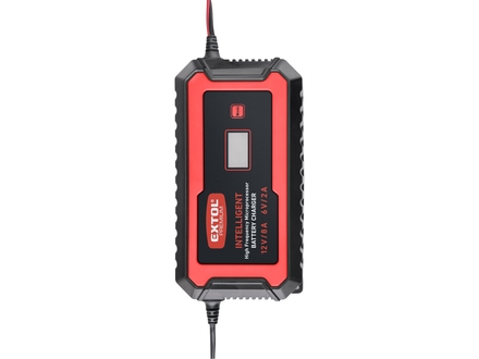 Autonabíječka Extol Premium 8897303, 9stupňová, řízená mikroprocesorem, 12V/6V, 8A (7)