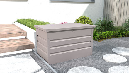 Zahradní box G21 Denver 280 L, šedý plechový (3)