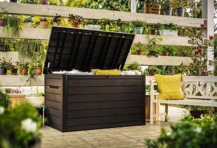 Zahradní box Keter Ontario 870 L wood hnědý (1)