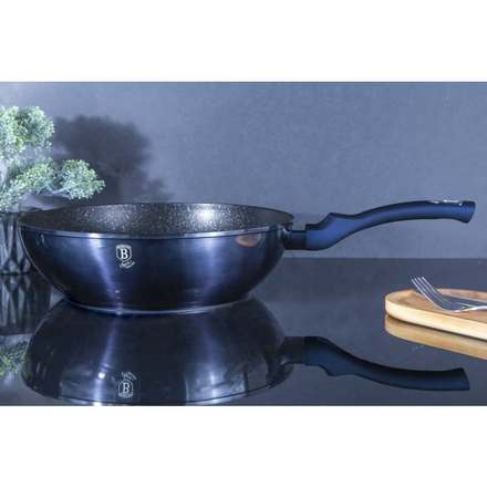 Wok pánev s mramorovým povrchem Berlingerhaus BH-6114 30 cm Metallic Line Aquamarine Edition (6)