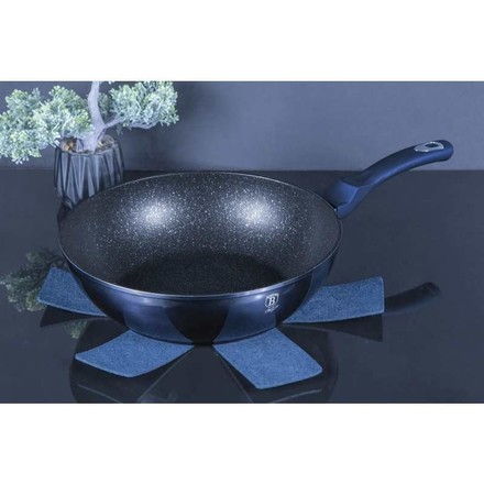 Wok pánev s mramorovým povrchem Berlingerhaus BH-6114 30 cm Metallic Line Aquamarine Edition (8)