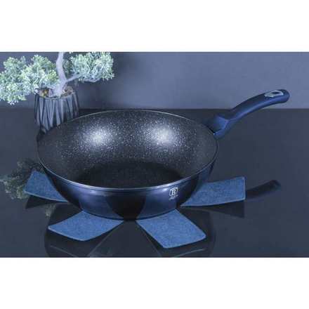 Wok pánev s mramorovým povrchem Berlingerhaus BH-6114 30 cm Metallic Line Aquamarine Edition (8)