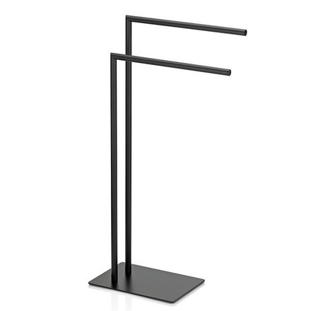 Kovový věšák na ručníky Kela KL-22495 černý ve tvaru L 30,0x20,0x81,0cm